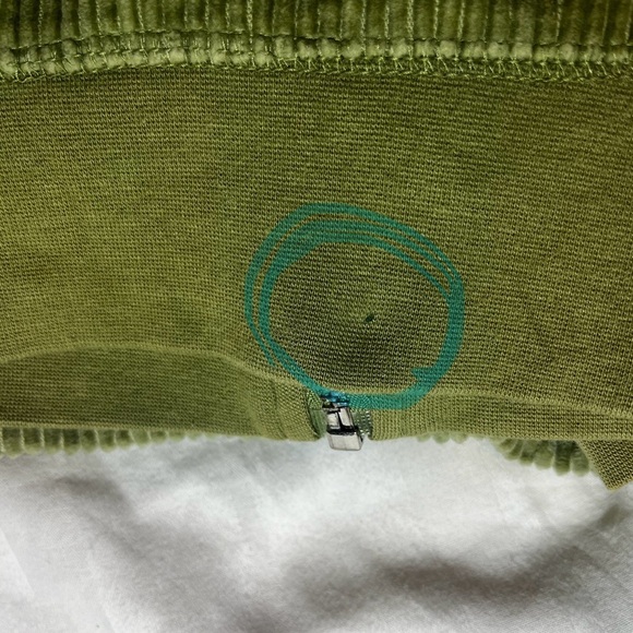 Women’s Shaver Lake sage, green corduroy cropped hoodie XL - Picture 5 of 6